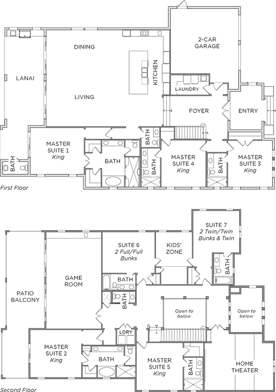 Floor Plan for Over the Top